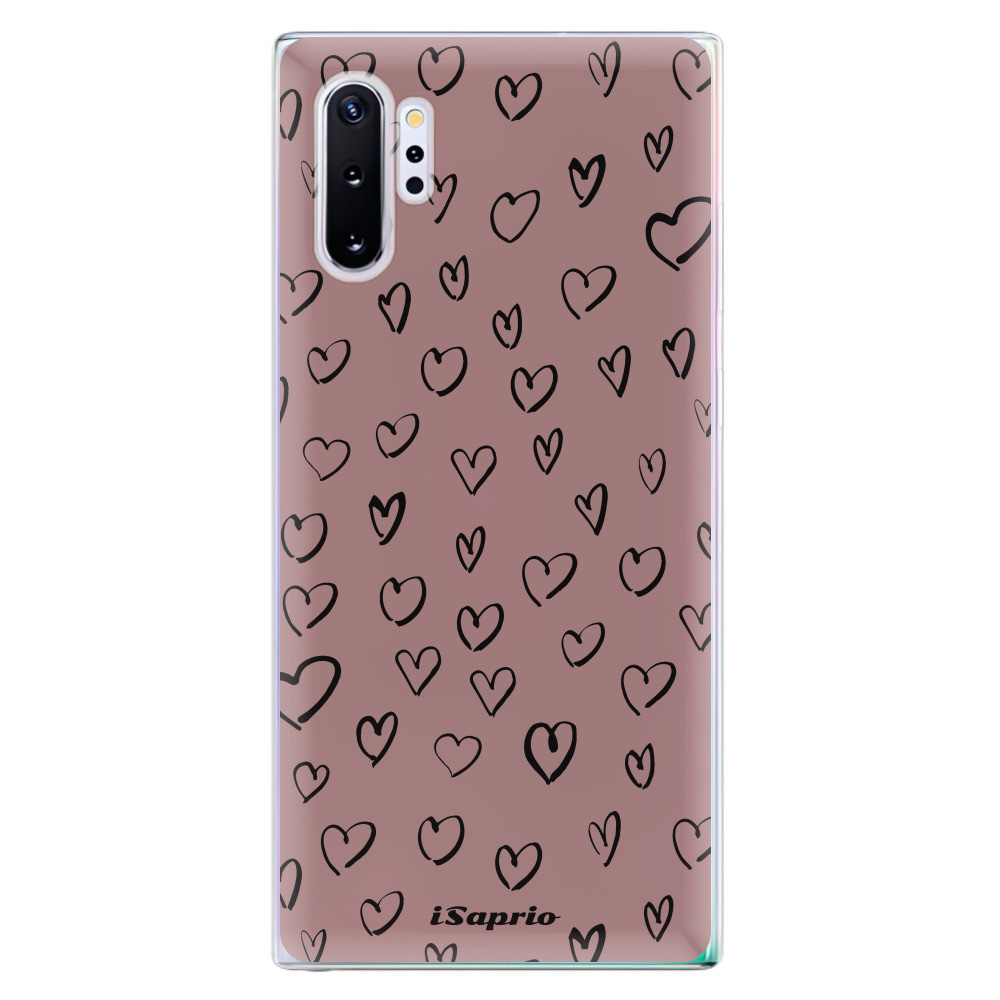 Odolné silikónové puzdro iSaprio - Heart Dark - Samsung Galaxy Note 10+