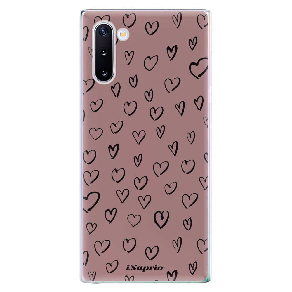 Odolné silikónové puzdro iSaprio - Heart Dark - Samsung Galaxy Note 10