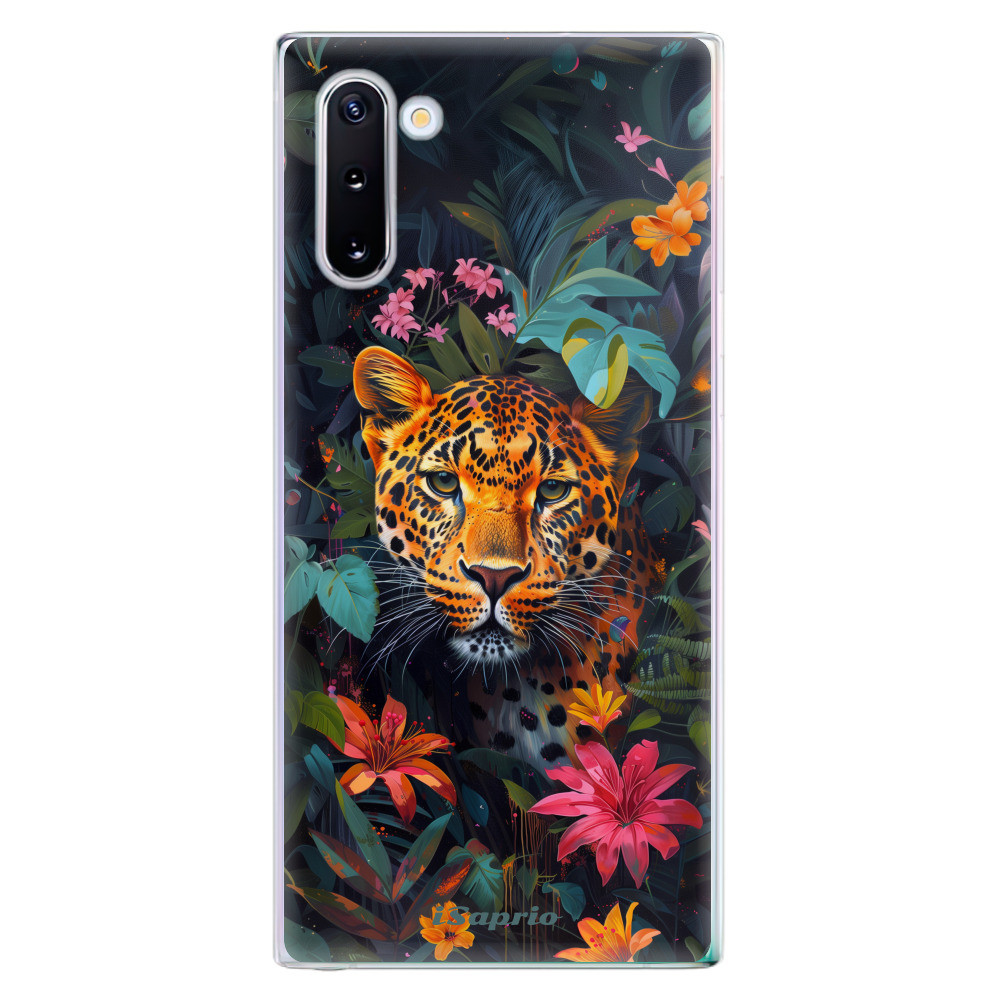 Odolné silikónové puzdro iSaprio - Flower Jaguar - Samsung Galaxy Note 10