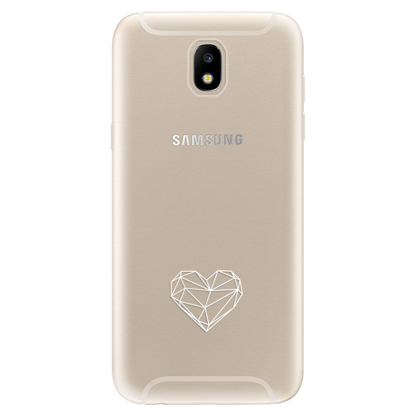 Odolné silikónové puzdro iSaprio - čiré - Digital Love - Samsung Galaxy J5 2017