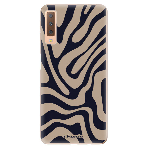 Odolné silikónové puzdro iSaprio - Zebra Black - Samsung Galaxy A7 (2018)