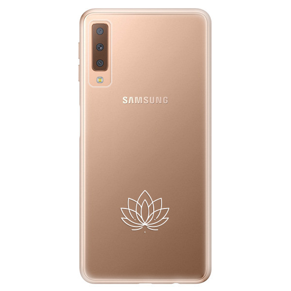Odolné silikónové puzdro iSaprio - čiré - Lotos - Samsung Galaxy A7 (2018)