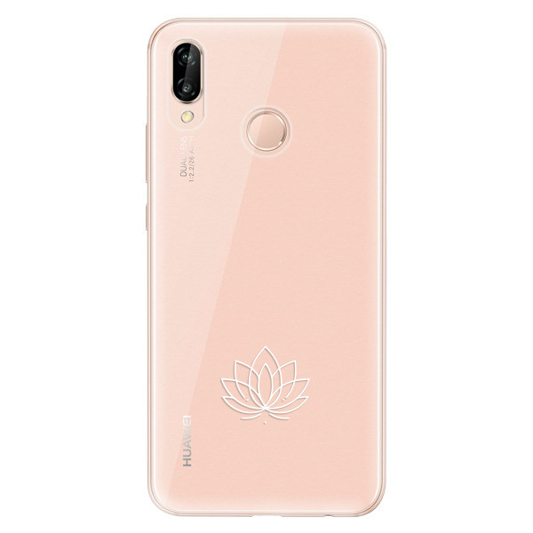 Odolné silikónové puzdro iSaprio - čiré - Lotos - Huawei P20 Lite