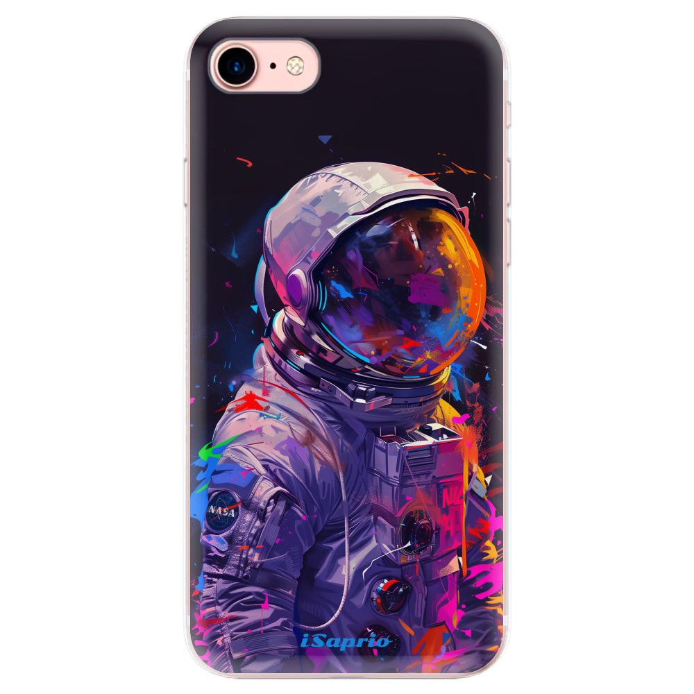 Odolné silikónové puzdro iSaprio - Neon Astronaut - iPhone 7