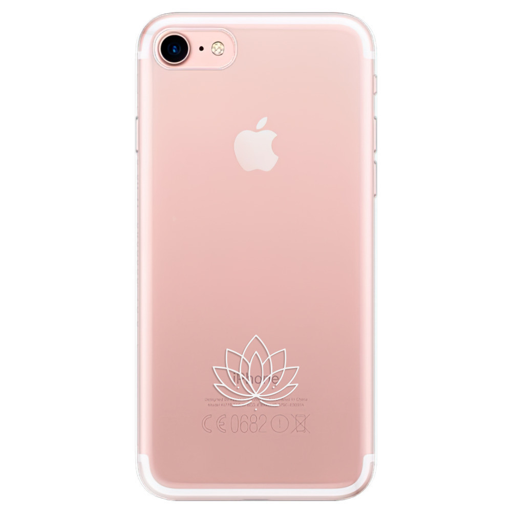 Odolné silikónové puzdro iSaprio - čiré - Lotos - iPhone 7