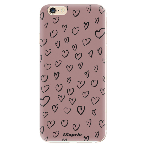 Odolné silikónové puzdro iSaprio - Heart Dark - iPhone 6/6S