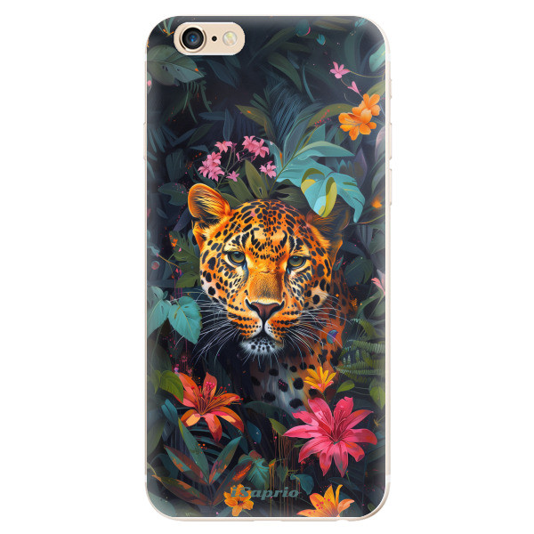 Odolné silikónové puzdro iSaprio - Flower Jaguar - iPhone 6/6S