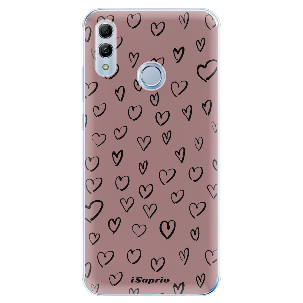 Odolné silikónové puzdro iSaprio - Heart Dark - Huawei Honor 10 Lite
