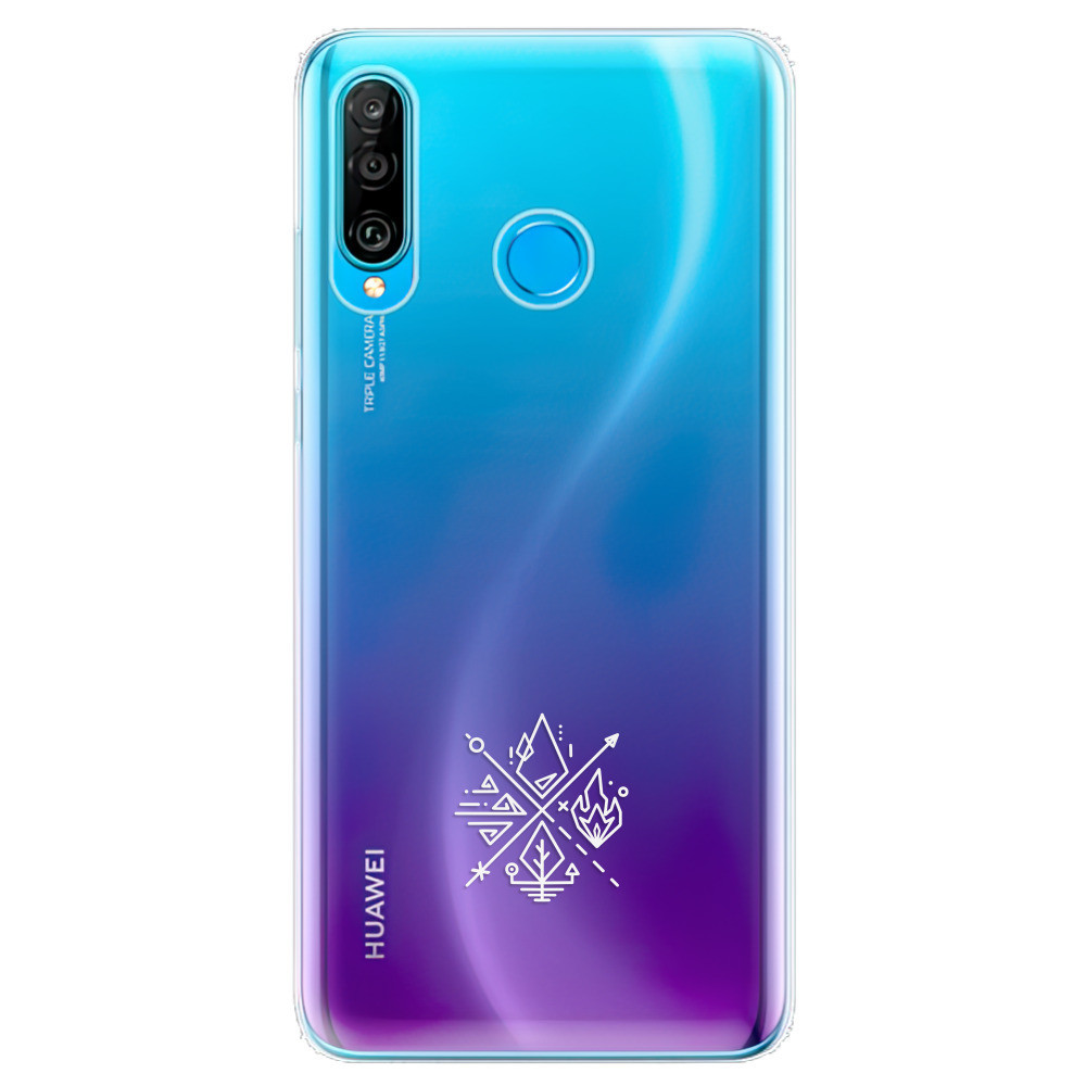 Odolné silikónové puzdro iSaprio - čiré - Elements - Huawei P30 Lite
