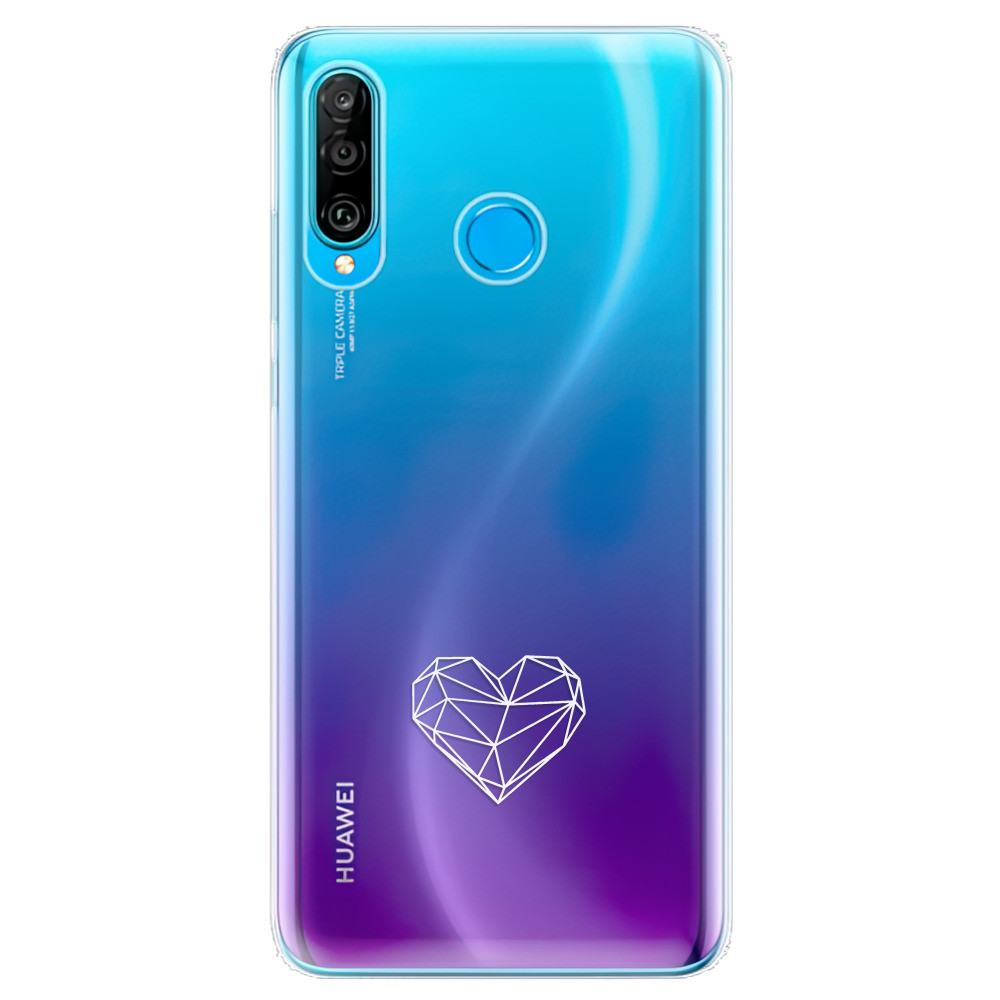 Odolné silikónové puzdro iSaprio - čiré - Digital Love - Huawei P30 Lite