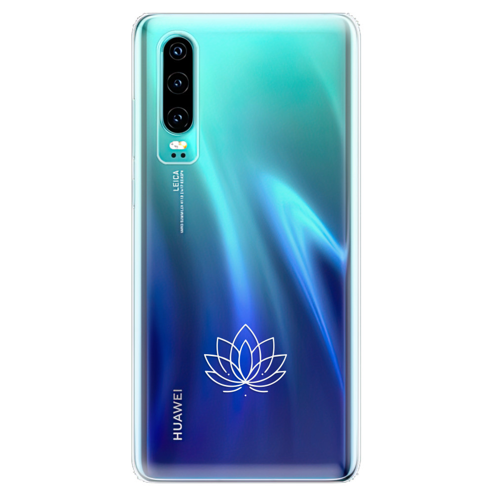 Odolné silikónové puzdro iSaprio - čiré - Lotos - Huawei P30