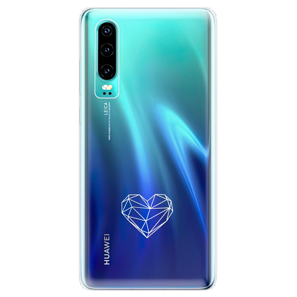 Odolné silikónové puzdro iSaprio - čiré - Digital Love - Huawei P30
