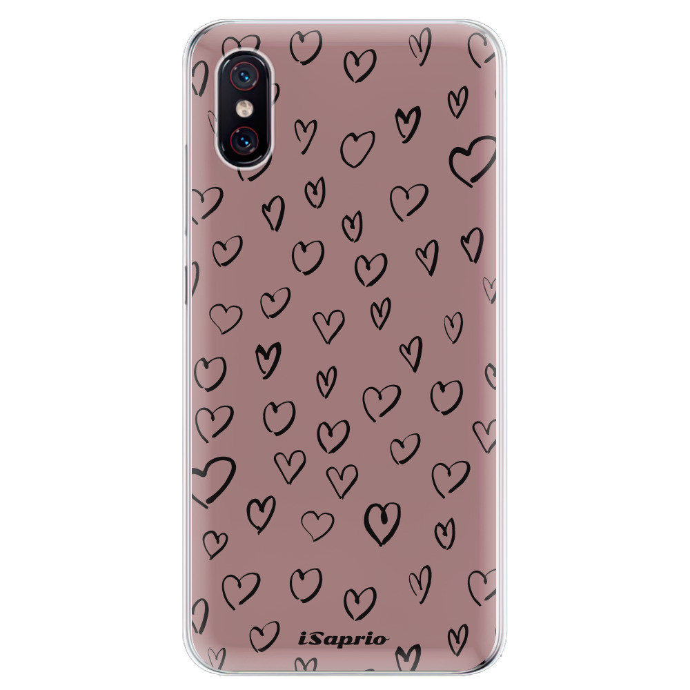 Odolné silikónové puzdro iSaprio - Heart Dark - Xiaomi Mi 8 Pro