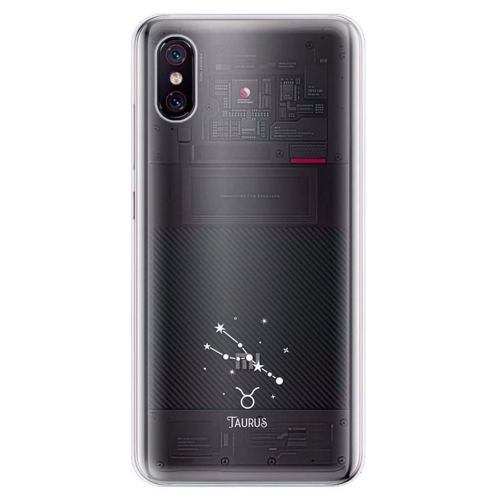 Odolné silikónové puzdro iSaprio - čiré - Býk - Xiaomi Mi 8 Pro