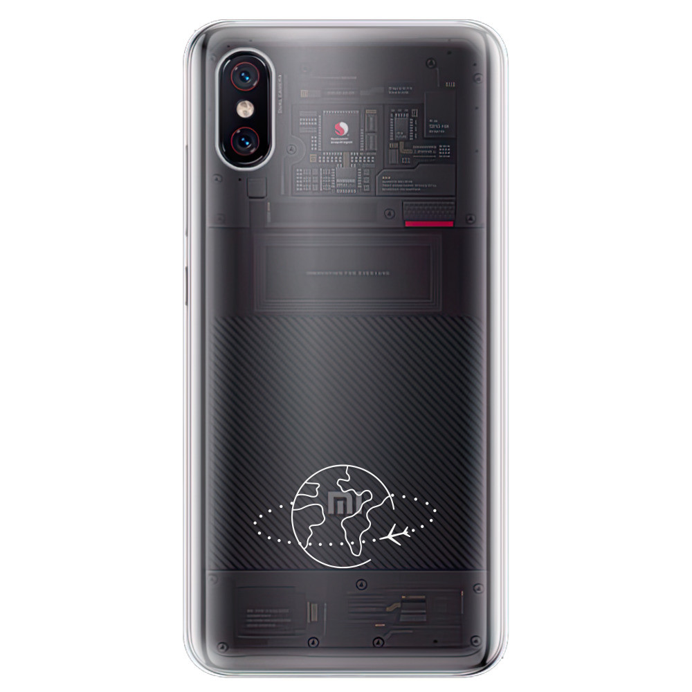 Odolné silikónové puzdro iSaprio - čiré - Travel - Xiaomi Mi 8 Pro