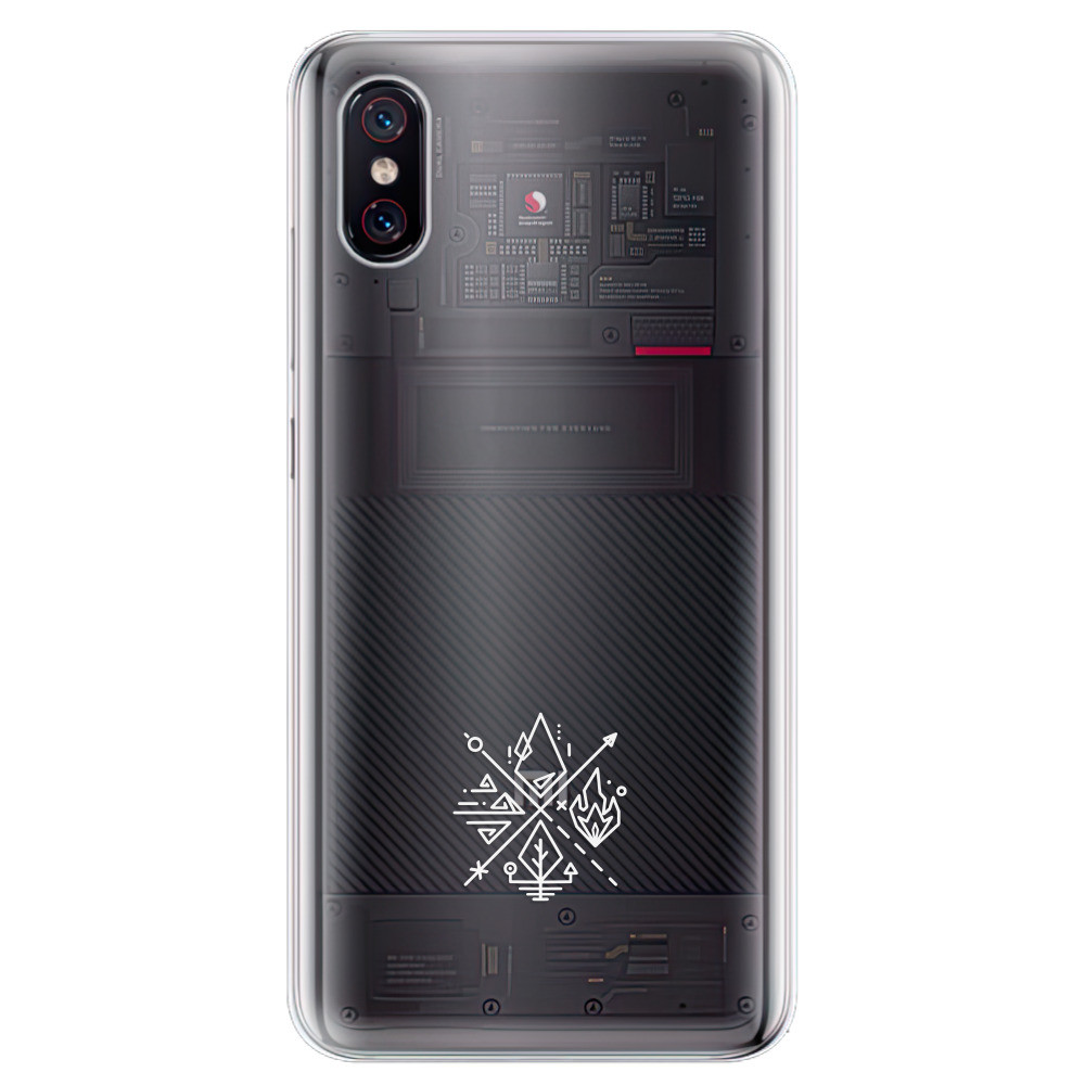 Odolné silikónové puzdro iSaprio - čiré - Elements - Xiaomi Mi 8 Pro
