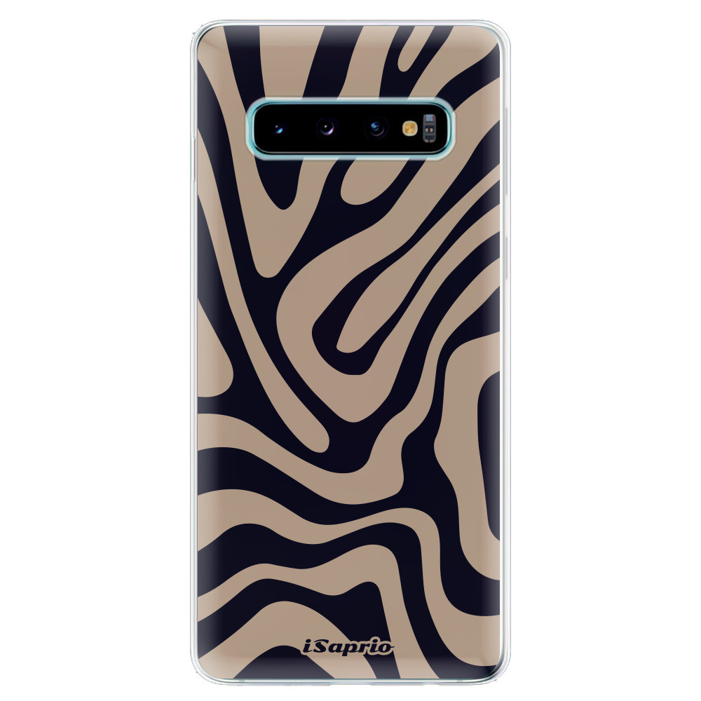 Odolné silikónové puzdro iSaprio - Zebra Black - Samsung Galaxy S10