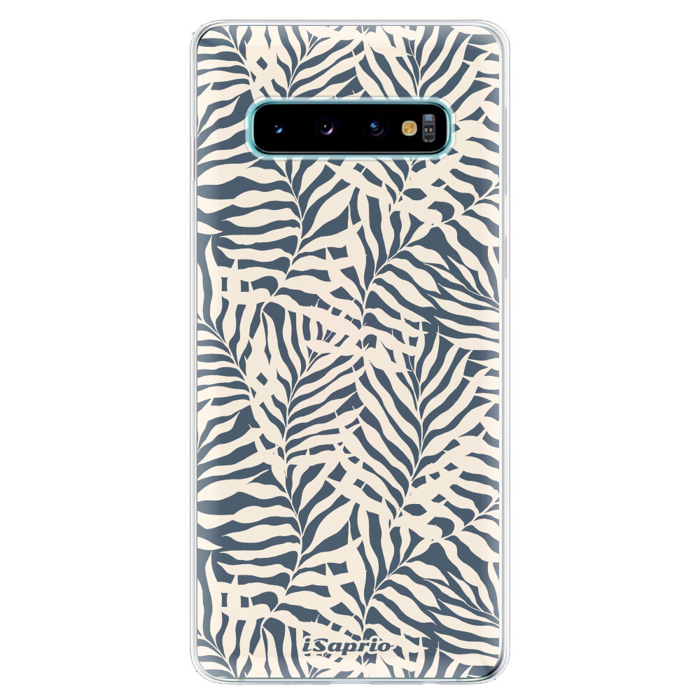 Odolné silikónové puzdro iSaprio - Blue Palms - Samsung Galaxy S10