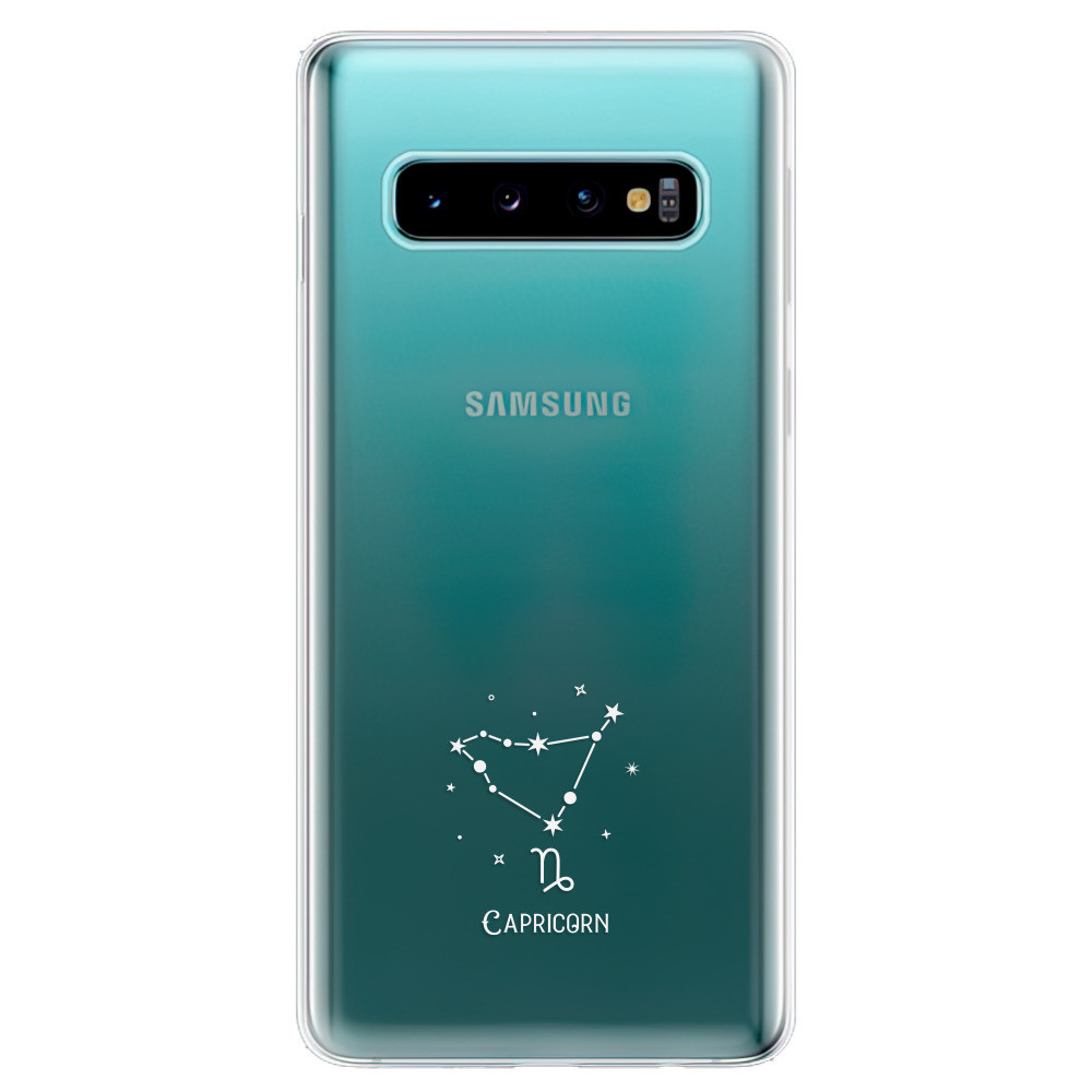 Odolné silikónové puzdro iSaprio - čiré - Kozoroh - Samsung Galaxy S10