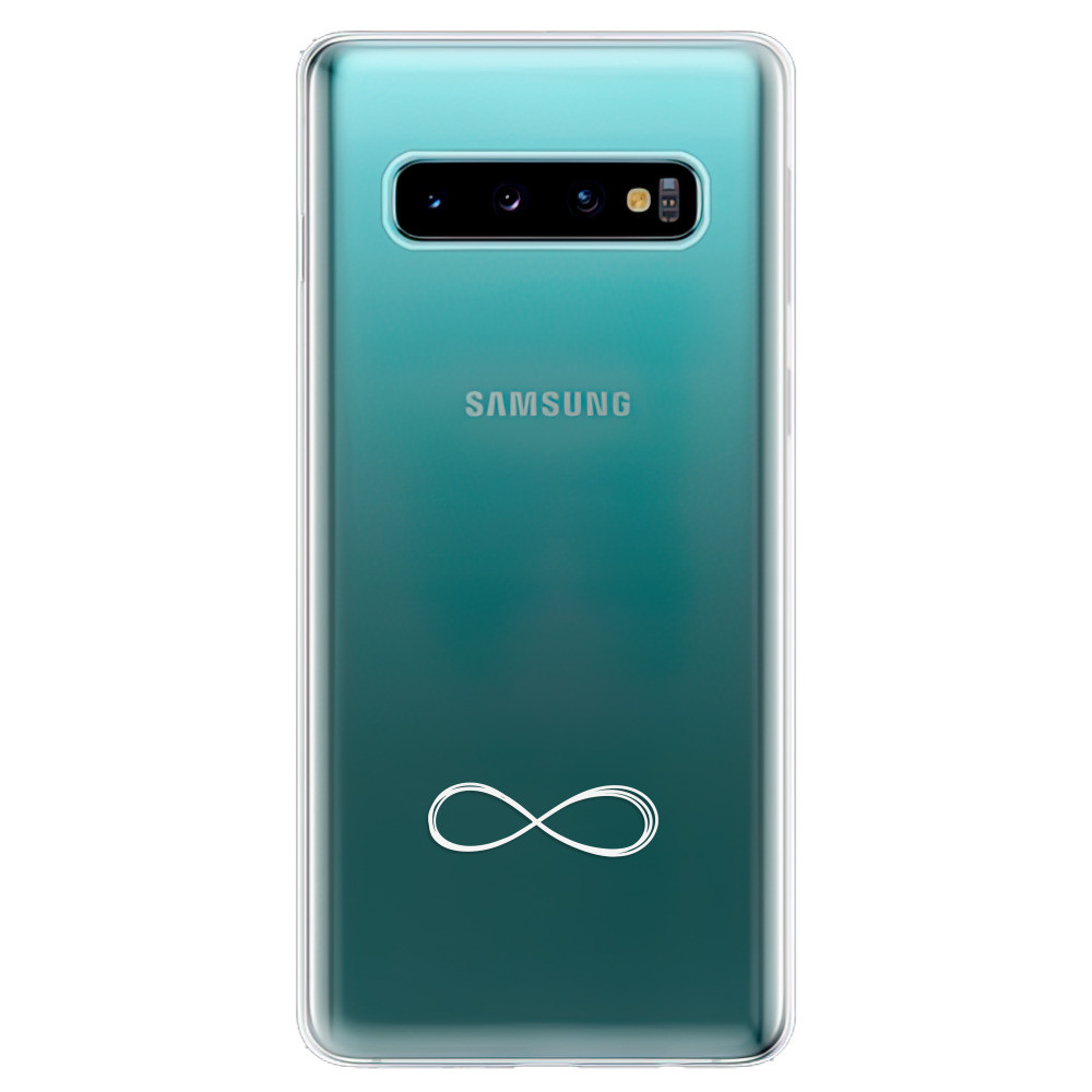 Odolné silikónové puzdro iSaprio - čiré - Infinity - Samsung Galaxy S10