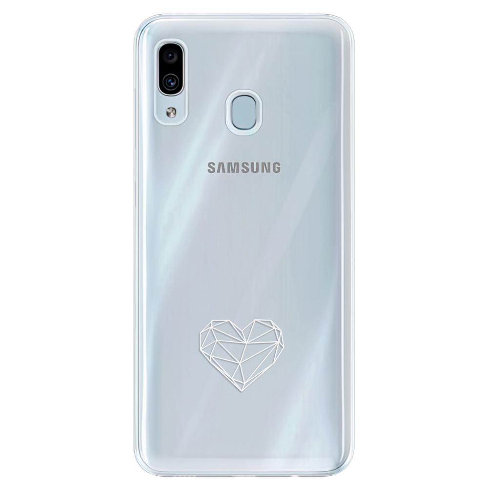 Silikónové puzdro iSaprio - čiré - Digital Love - Samsung Galaxy A30