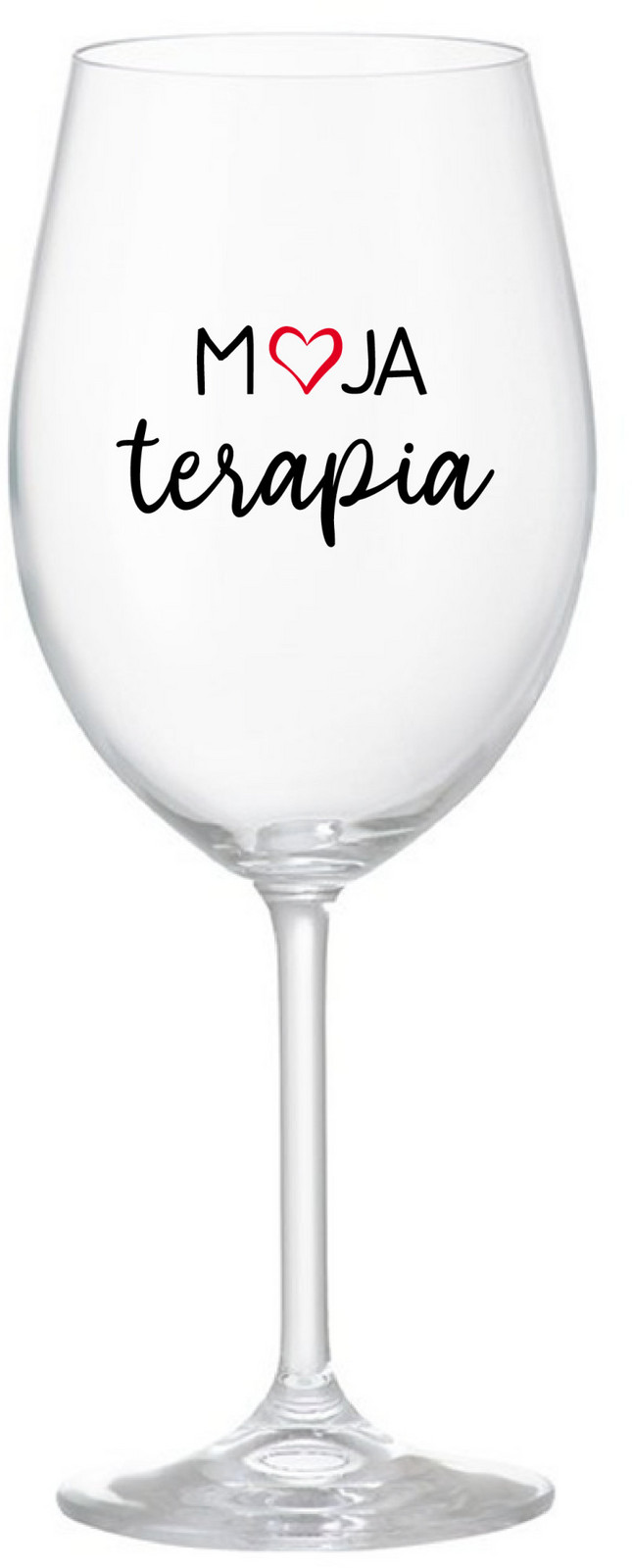 MOJA TERAPIA - čirá sklenice na víno 350 ml