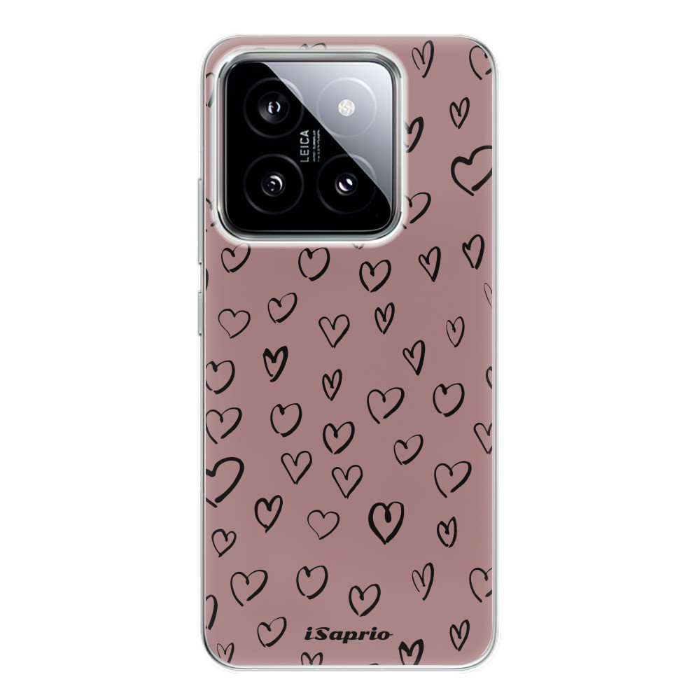 Odolné silikónové puzdro iSaprio - Heart Dark - Xiaomi 14