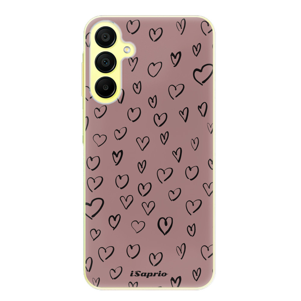 Odolné silikónové puzdro iSaprio - Heart Dark - Samsung Galaxy A15 / A15 5G