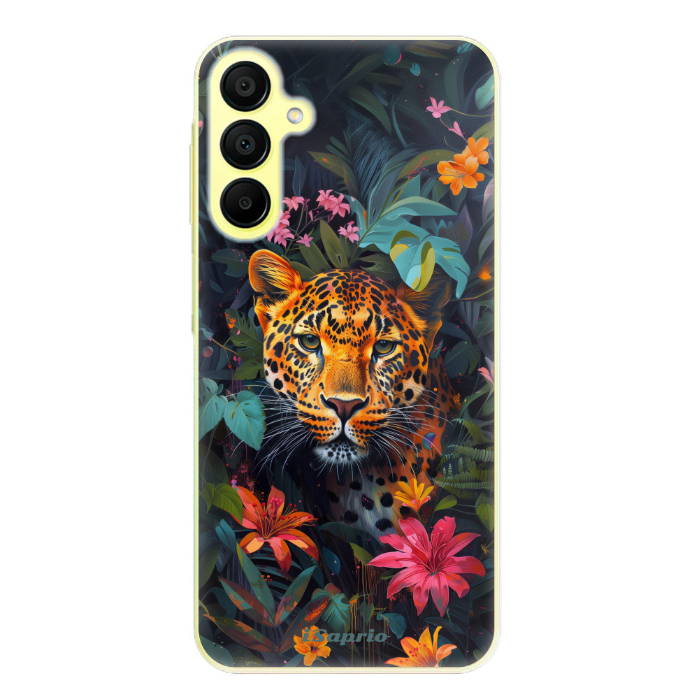 Odolné silikónové puzdro iSaprio - Flower Jaguar - Samsung Galaxy A15 / A15 5G