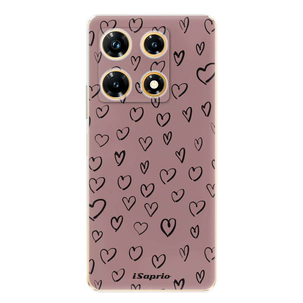 Odolné silikónové puzdro iSaprio - Heart Dark - Infinix Note 30 PRO