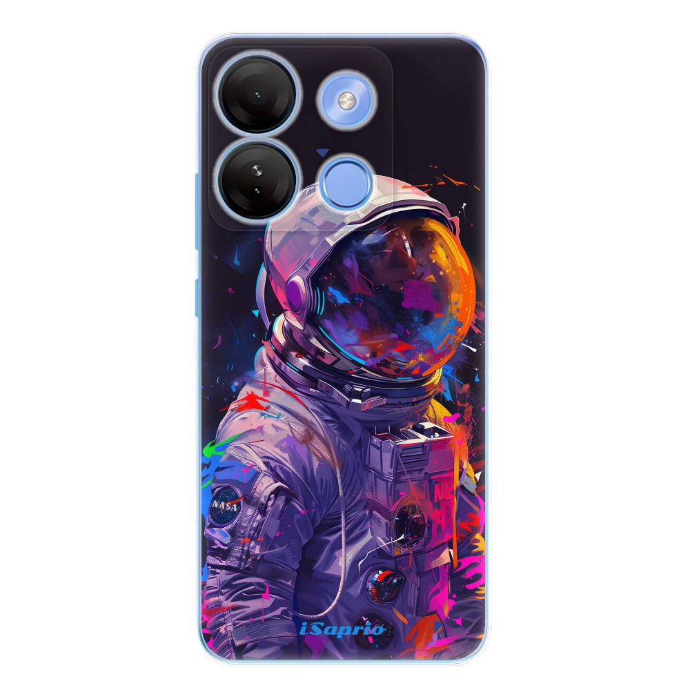Odolné silikónové puzdro iSaprio - Neon Astronaut - Infinix Smart 7