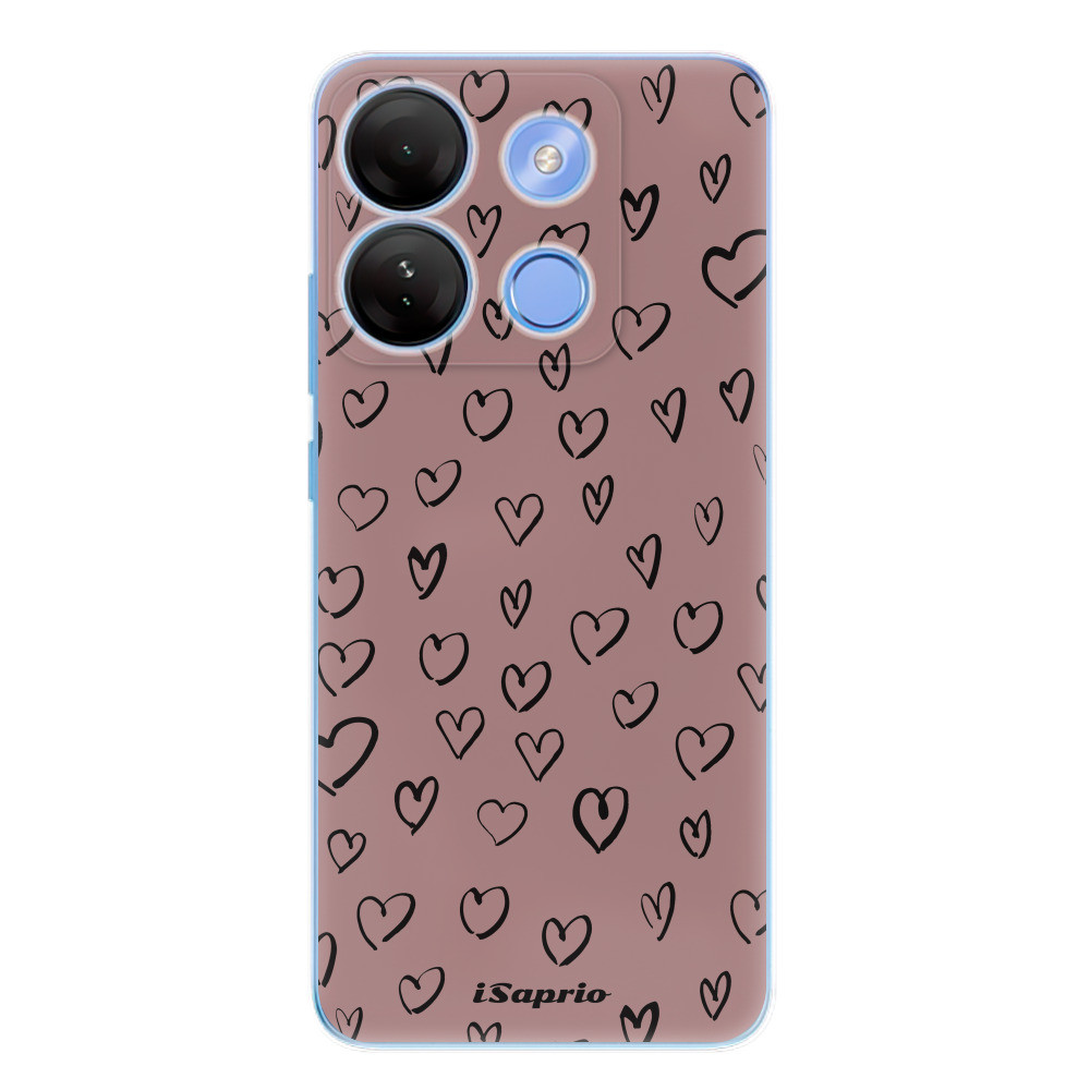 Odolné silikónové puzdro iSaprio - Heart Dark - Infinix Smart 7