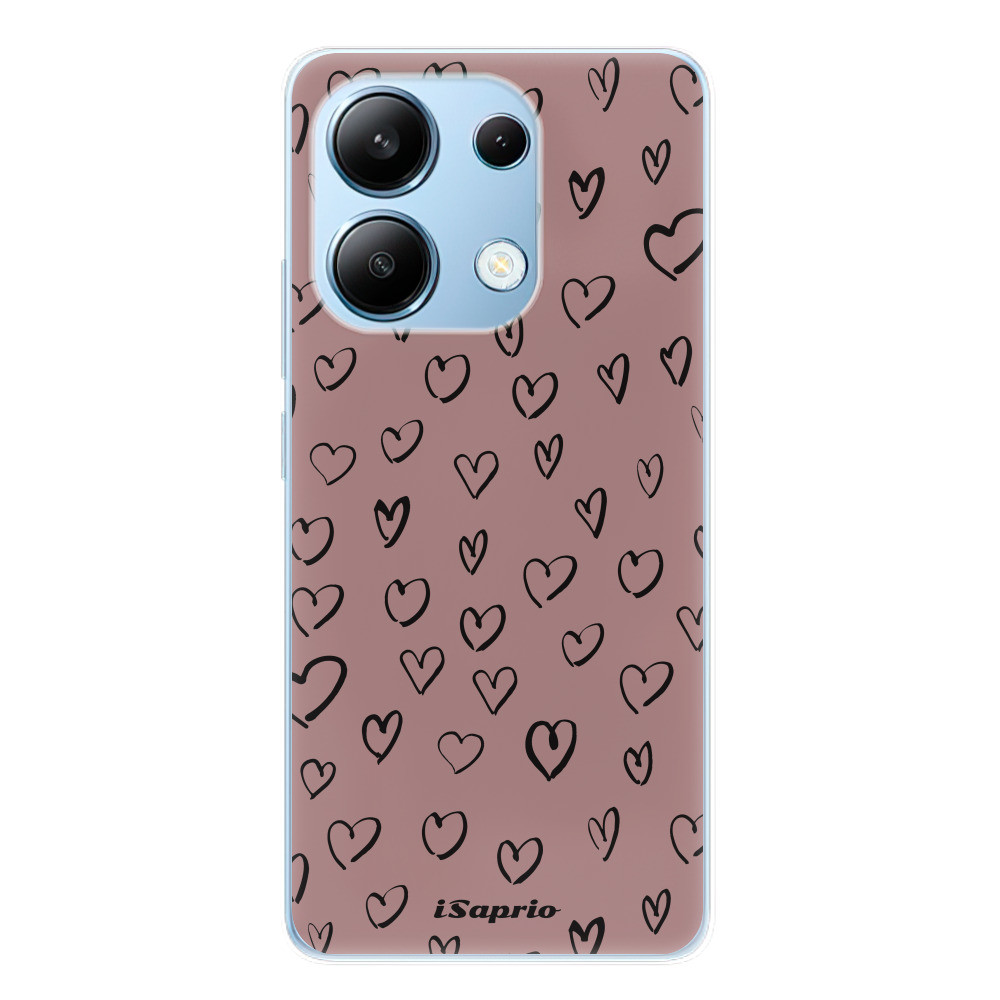 Odolné silikónové puzdro iSaprio - Heart Dark - Xiaomi Redmi Note 13