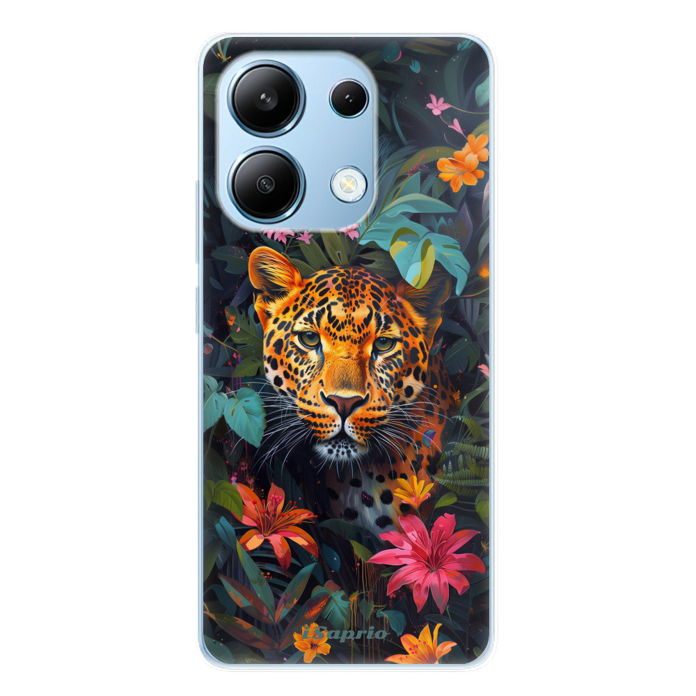 Odolné silikónové puzdro iSaprio - Flower Jaguar - Xiaomi Redmi Note 13