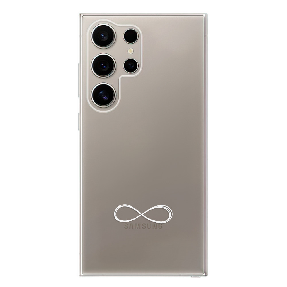 Odolné silikónové puzdro iSaprio - čiré - Infinity - Samsung Galaxy S24 Ultra