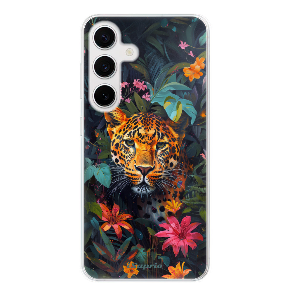 Odolné silikónové puzdro iSaprio - Flower Jaguar - Samsung Galaxy S24
