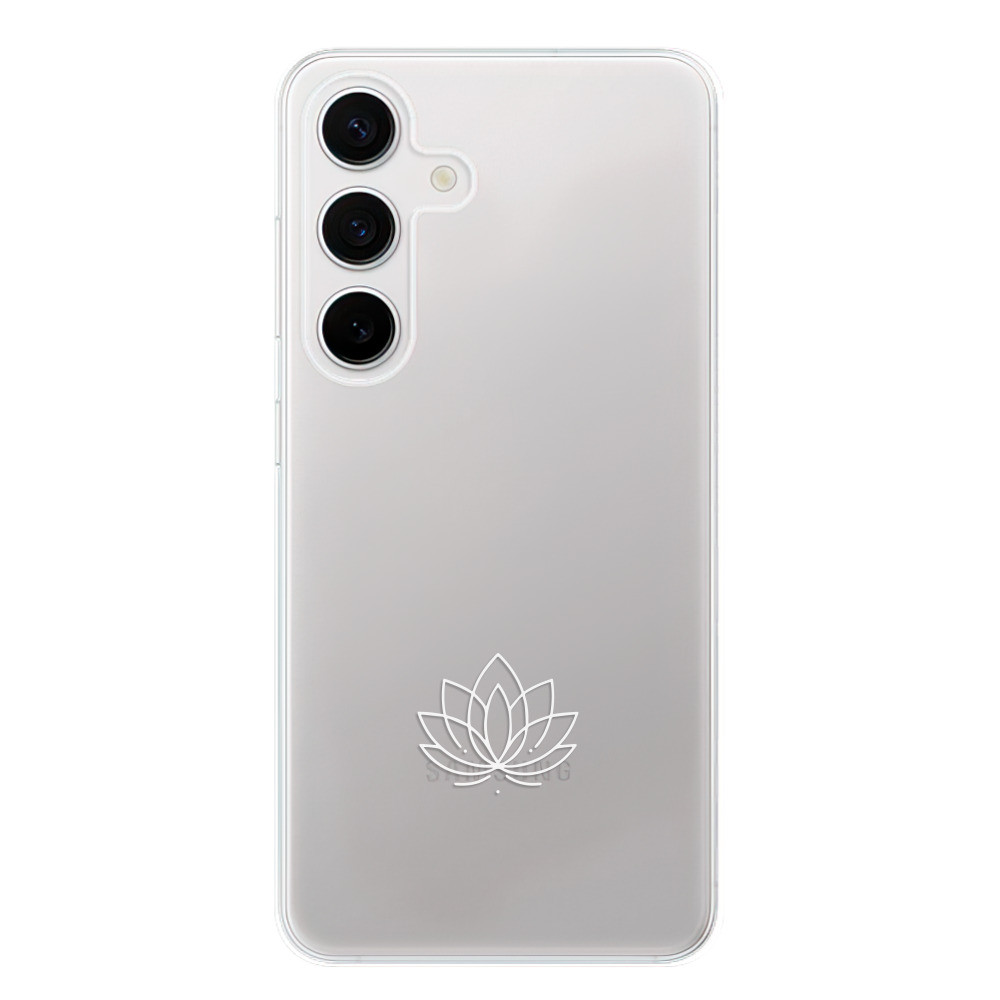 Odolné silikónové puzdro iSaprio - čiré - Lotos - Samsung Galaxy S24