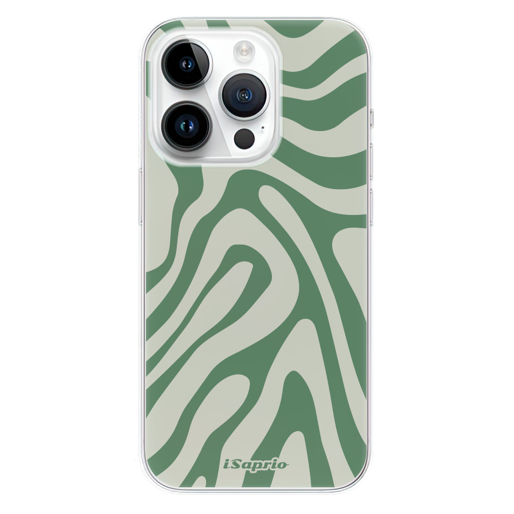Odolné silikónové puzdro iSaprio - Zebra Green - iPhone 15 Pro