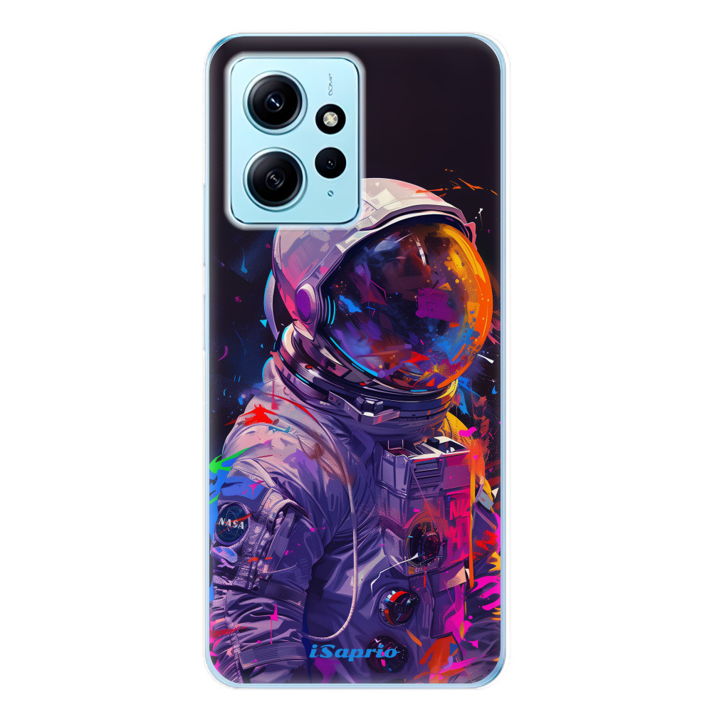 Odolné silikónové puzdro iSaprio - Neon Astronaut - Xiaomi Redmi Note 12 5G