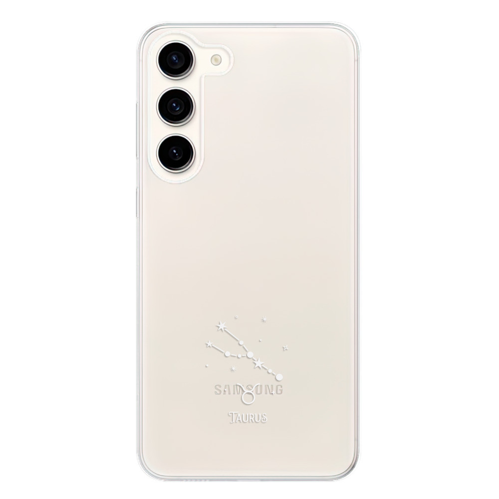Odolné silikónové puzdro iSaprio - čiré - Býk - Samsung Galaxy S23+ 5G