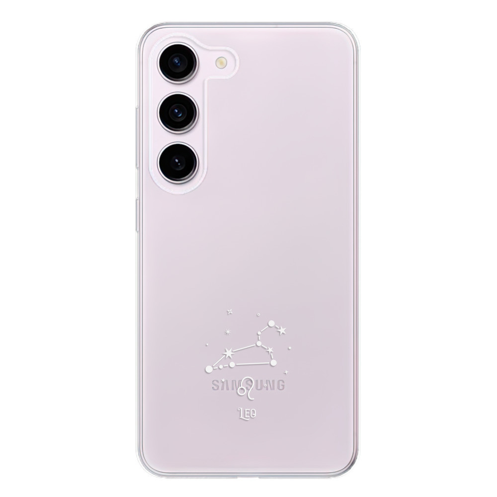 Odolné silikónové puzdro iSaprio - čiré - Lev - Samsung Galaxy S23 5G