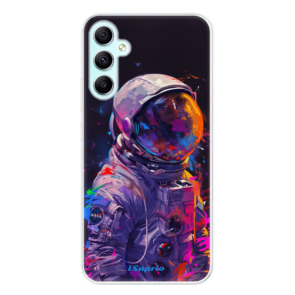 Odolné silikónové puzdro iSaprio - Neon Astronaut - Samsung Galaxy A34 5G