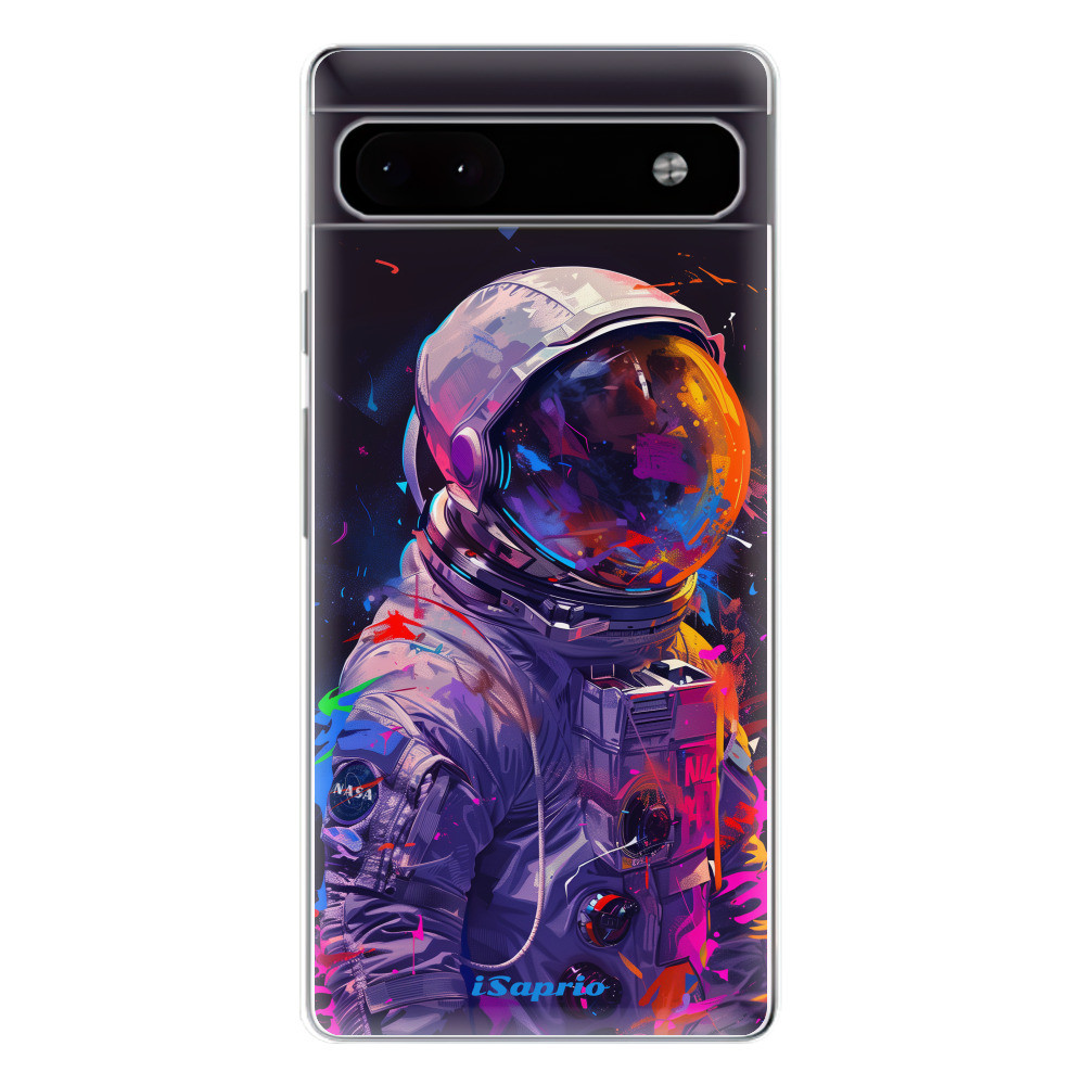 Odolné silikónové puzdro iSaprio - Neon Astronaut - Google Pixel 6a 5G