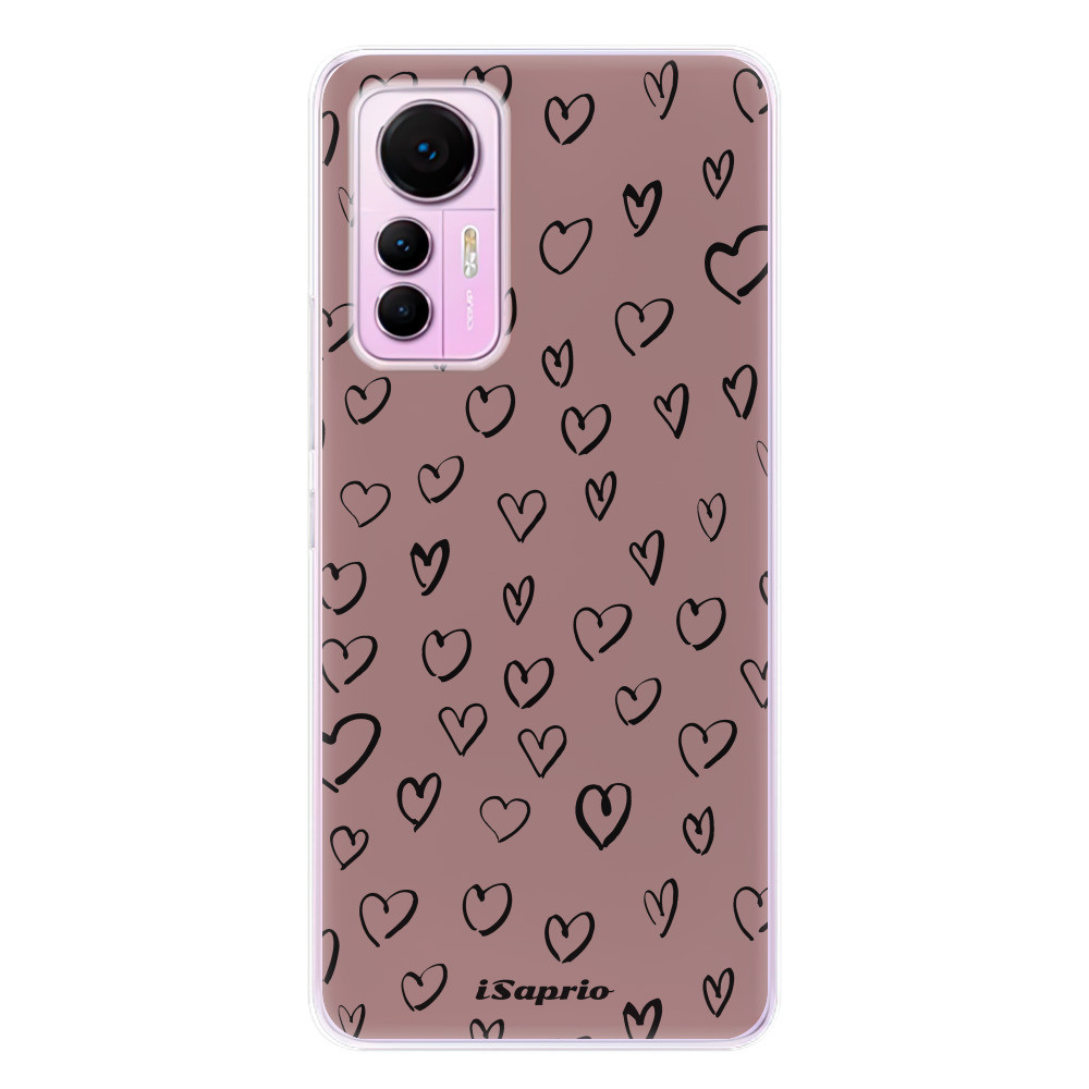 Odolné silikónové puzdro iSaprio - Heart Dark - Xiaomi 12 Lite