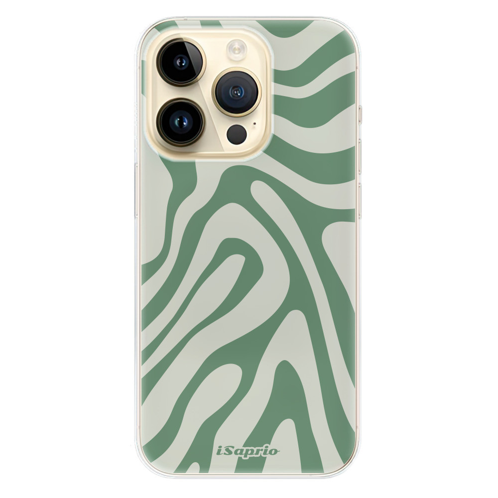 Odolné silikónové puzdro iSaprio - Zebra Green - iPhone 14 Pro
