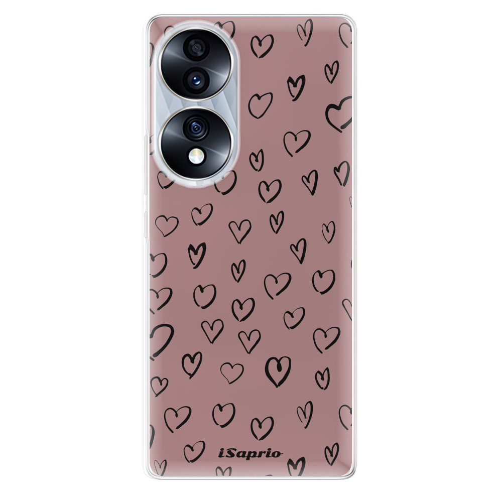 Odolné silikónové puzdro iSaprio - Heart Dark - Honor 70