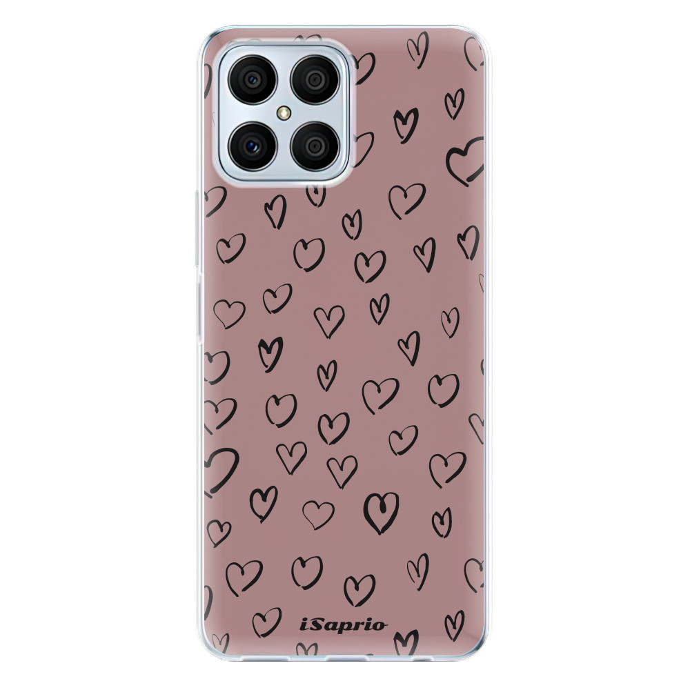 Odolné silikónové puzdro iSaprio - Heart Dark - Honor X8