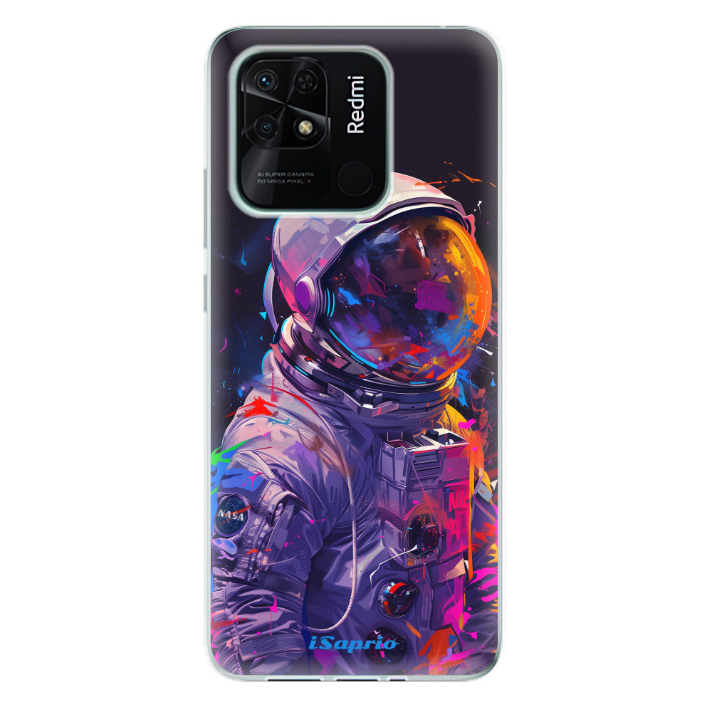 Odolné silikónové puzdro iSaprio - Neon Astronaut - Xiaomi Redmi 10C