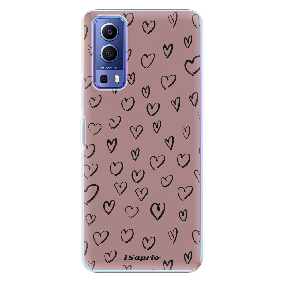 Odolné silikónové puzdro iSaprio - Heart Dark - Vivo Y72 5G