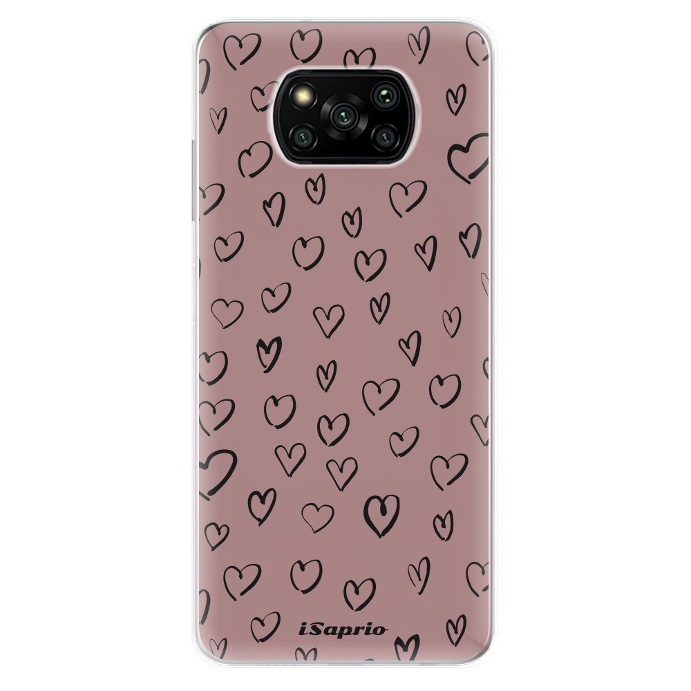 Odolné silikónové puzdro iSaprio - Heart Dark - Xiaomi Poco X3 Pro / X3 NFC